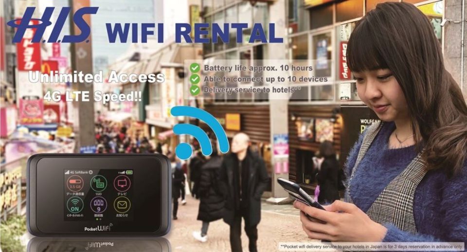 Harajuku Pickup: Unlimited WiFi Rental - Service Details