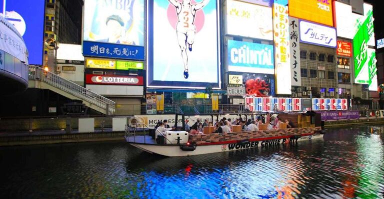 Osaka: Dotonbori District Sightseeing Cruise & Beer Discount