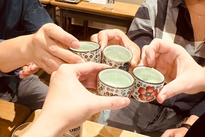 Takoyaki Cooking,Japanese Sake Free Flowing Experience in Tokyo