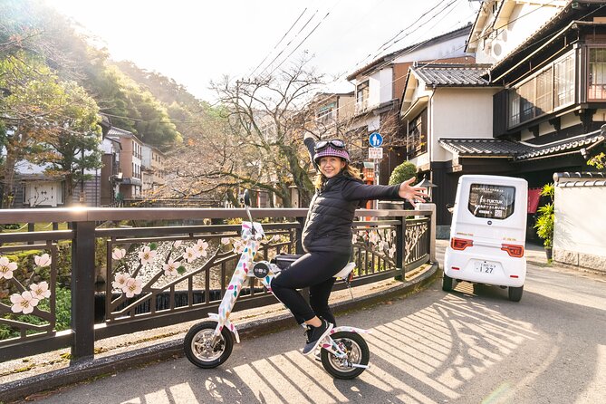 Kinosaki: Rental Electric Vehicles - Hidden Alleyways Route - /90min - Activity Guidelines