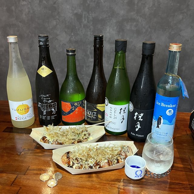 Osaka Sake Tasting With Takoyaki DIY - Select Your Favorite Sake