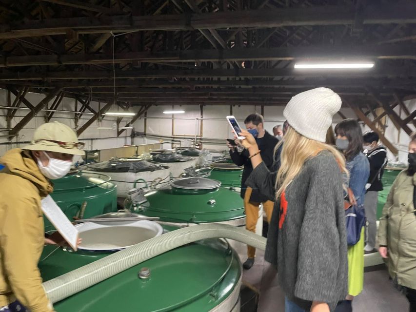 Tokyo: Toshimaya Sake Brewery Tour With Sake Tasting - Language and Inclusions