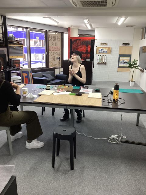 Tokyo : Ukiyo-e Scroll Making Experience - Inclusions