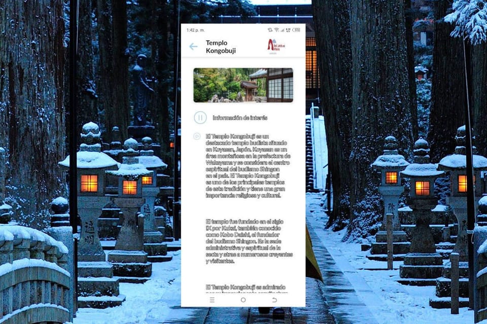 Koyasan Self-Guided Route App With Multi-Language Audioguide - Route
