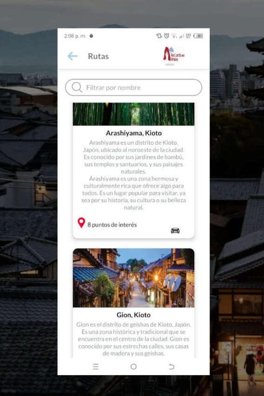 Kyoto Self-Guided Tour App With Multi-Language Audioguide - Tour Sections and Routes