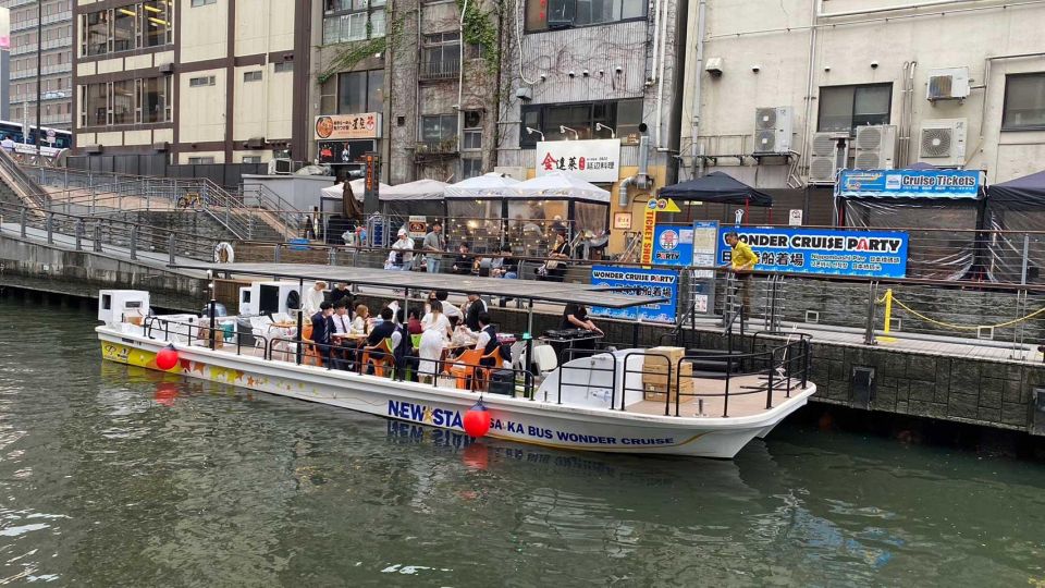 Osaka: Dotonbori District Sightseeing Cruise & Beer Discount - Inclusions