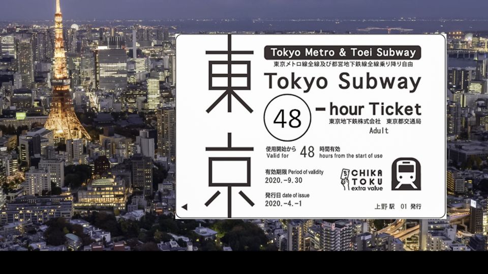 Tokyo: 24-hour, 48-hour, or 72-hour Subway Ticket - User Experiences