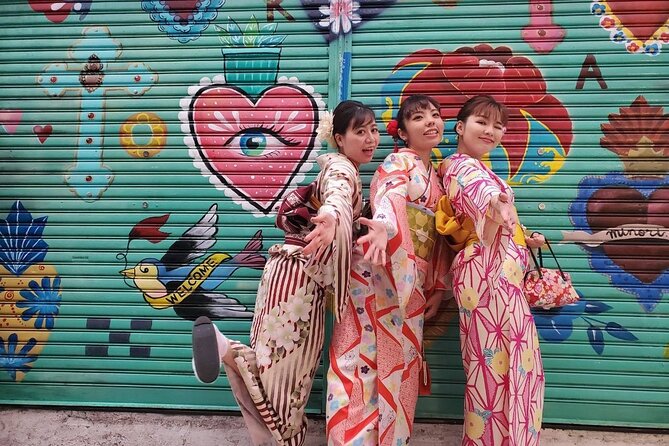 Walking Around the Town With Kimono You Can Choose Your Favorite Kimono From [Okinawa Traditional Co - Cancellation Policy