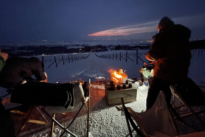 Private Deck Bonfire Café: Winter Evening Sky - Dress Code
