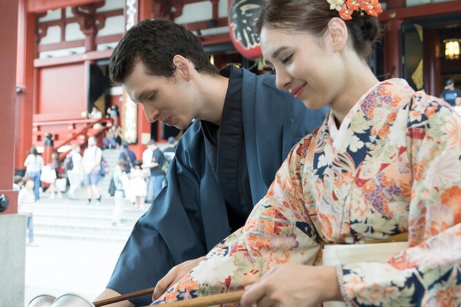 Tokyo Asakusa Kimono Experience Full Day Tour With Licensed Guide - Stroll Along Nakamise Shopping Street