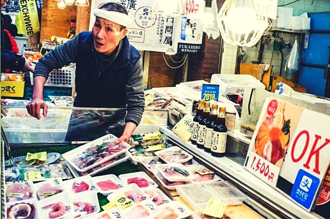Kuromon Market Tour: All Inclusive 68 Dishes & 34 Samplings - Guide Spotlight: Anna