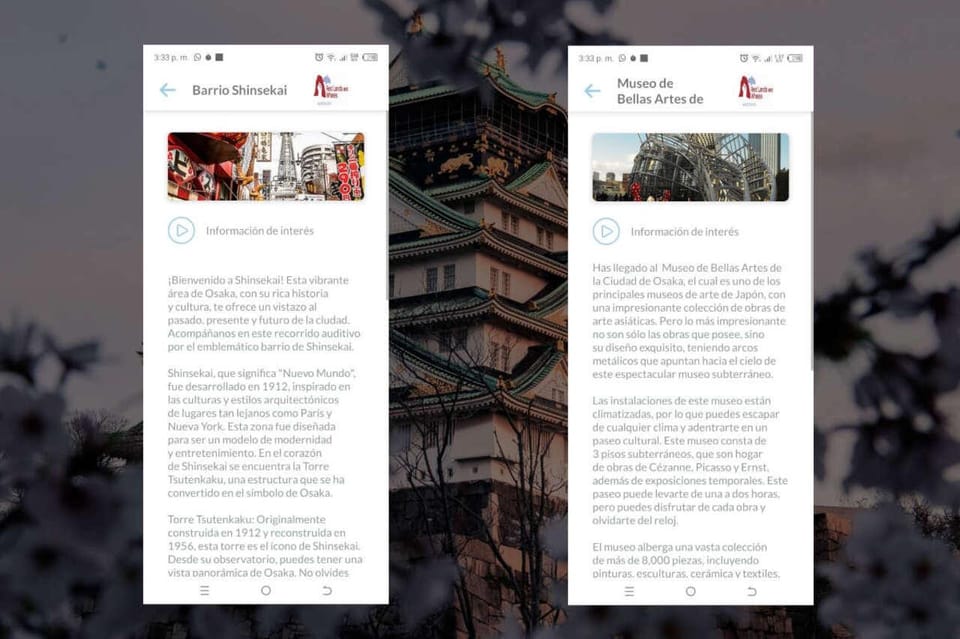 Osaka Self-Guided App With Multi-Language Audio Guide - Important Information and Support