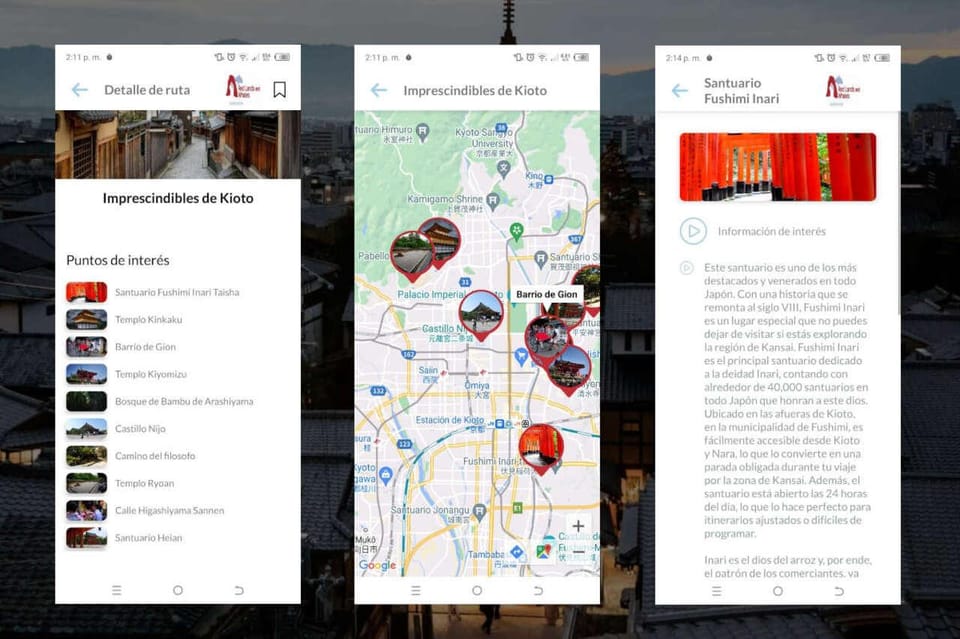 Kyoto Self-Guided Tour App With Multi-Language Audioguide - Application Installation Instructions