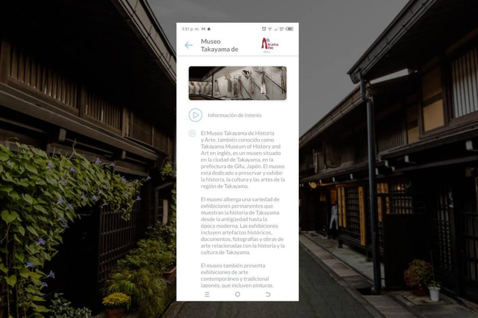 Takayama Self-Guided Tour App With Multi-Language Audioguide - Directions for App Download and Use
