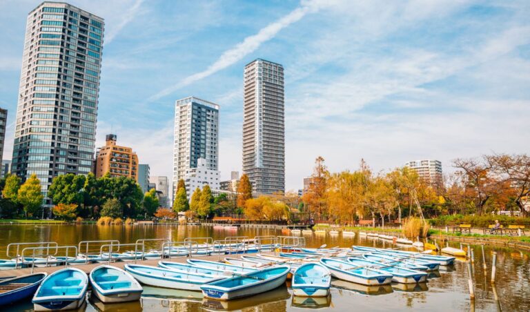 Shinobazu Pond In Ueno Park