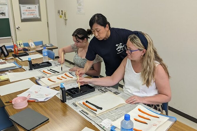 Calligraphy Experience at Ginza and Tsukiji Area - Just The Basics